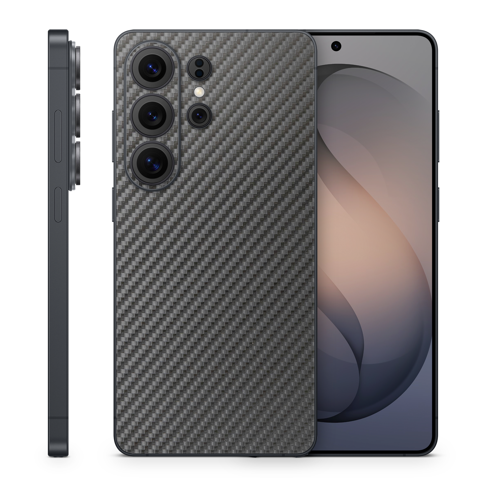 Samsung Galaxy S26 Ultra Essentials Black Carbon Fiber Skin Wrap Cover