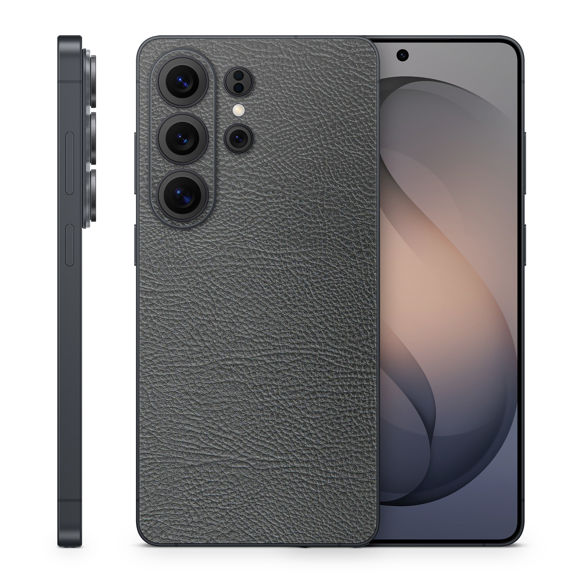 Samsung Galaxy S26 Ultra Essentials Black Leather Skin Wrap Cover