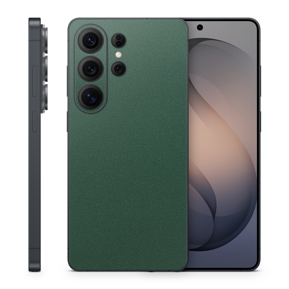 Samsung Galaxy S26 Ultra Essentials Matte Green Metallic Skin Wrap Cover