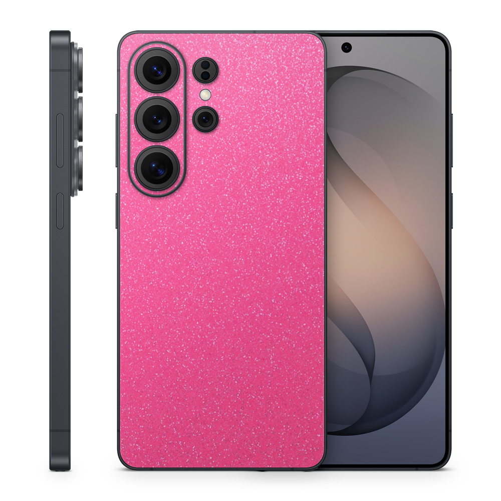 Samsung Galaxy S26 Ultra Essentials Pink Glitterbomb Skin Wrap Cover