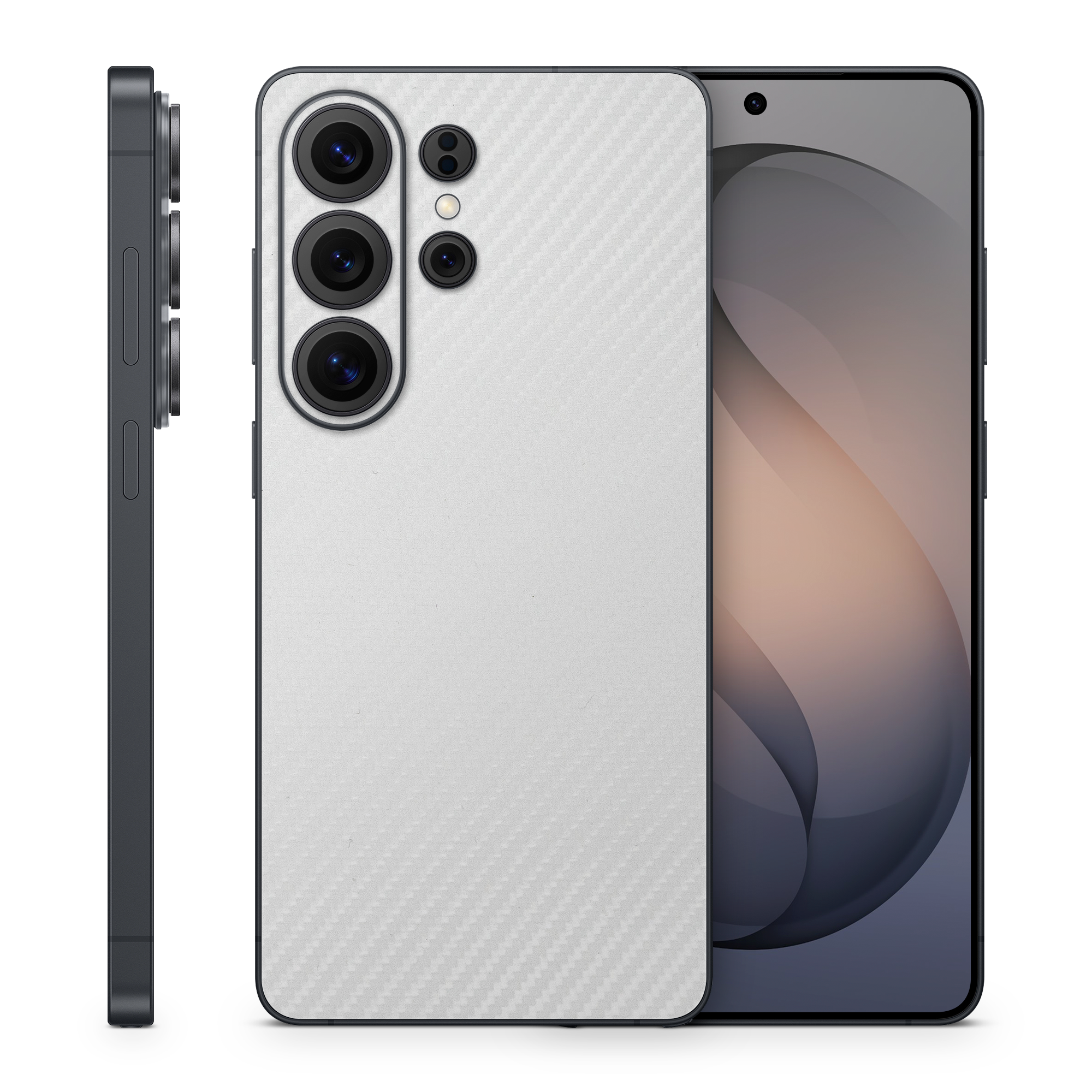Samsung Galaxy S26 Ultra Essentials White Carbon Fiber Skin Wrap Cover