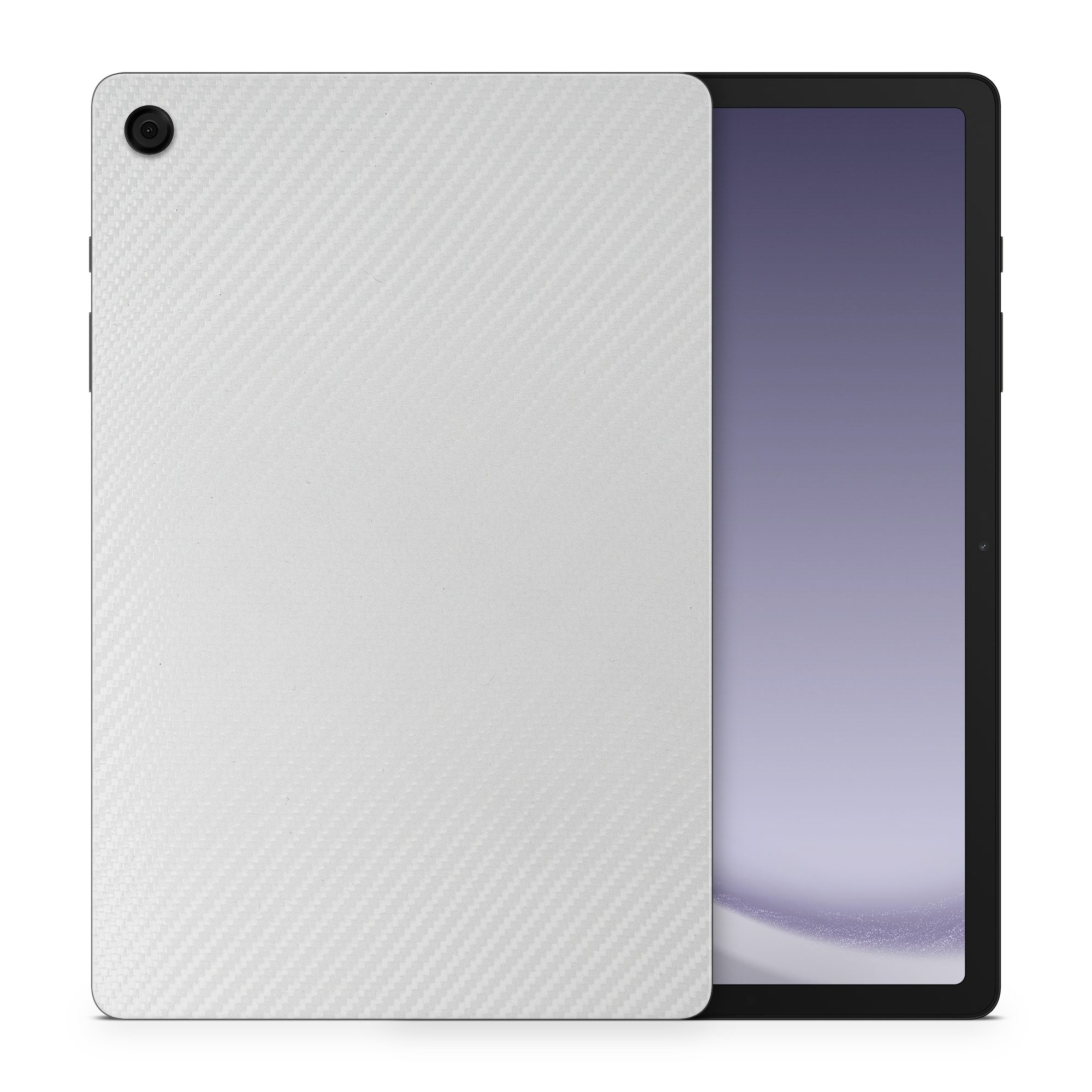 Samsung Galaxy Tab A9 Plus Essentials White Carbon Fiber Skin Wrap Cover
