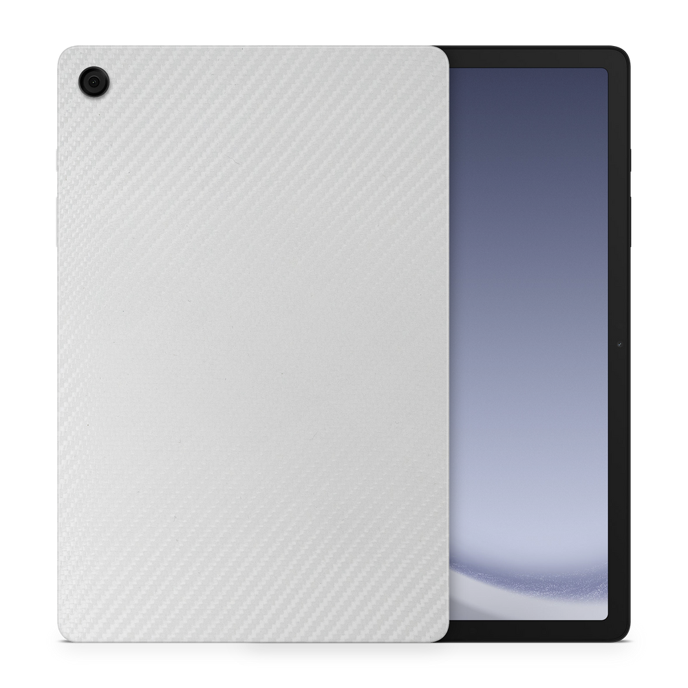 Samsung Galaxy Tab A9 Plus Professional White Carbon Fiber Skin Wrap Cover