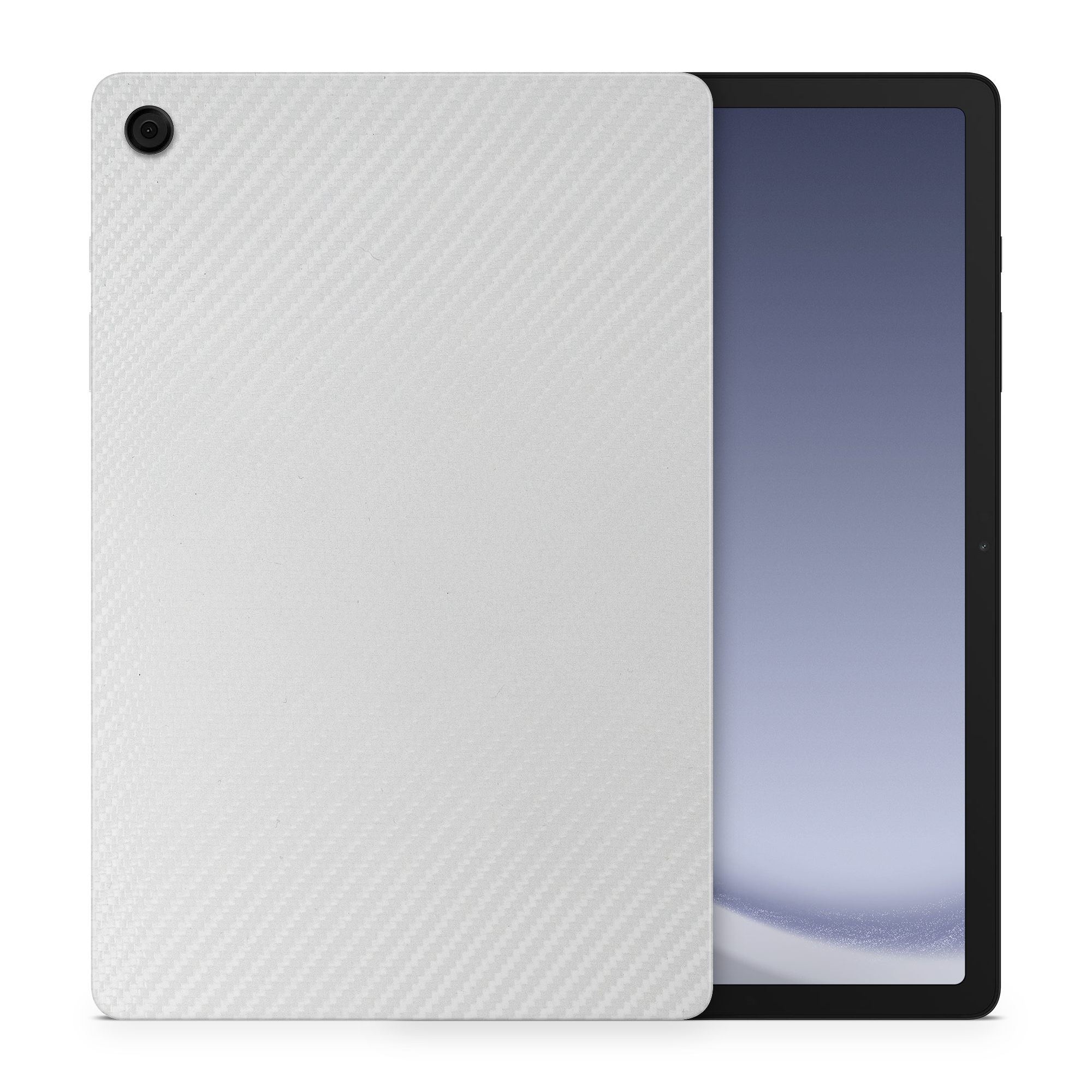Samsung Galaxy Tab A9 Plus Professional White Carbon Fiber Skin Wrap Cover