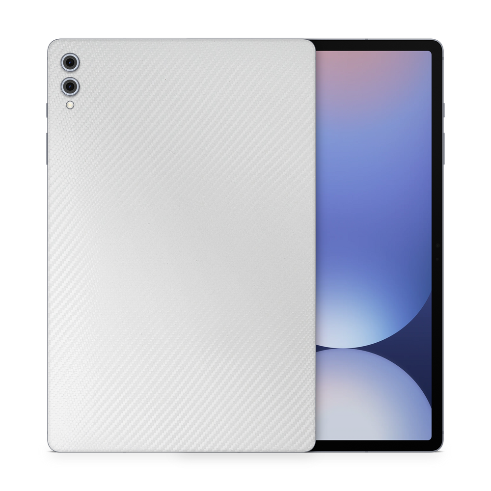 Samsung Galaxy Tab S10 Plus Essentials White Carbon Fiber Skin Wrap Cover