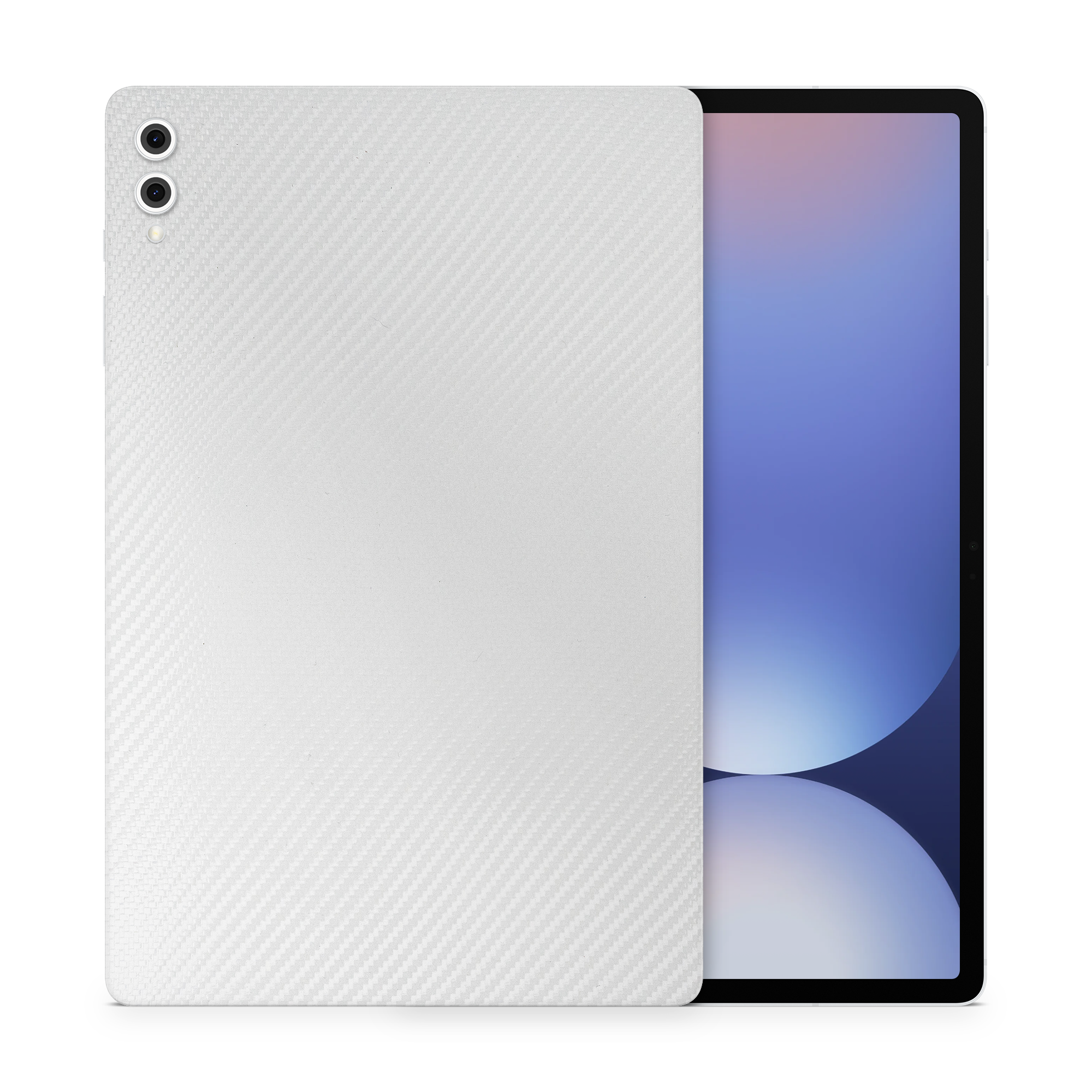 Samsung Galaxy Tab S10 Plus Professional White Carbon Fiber Skin Wrap Cover