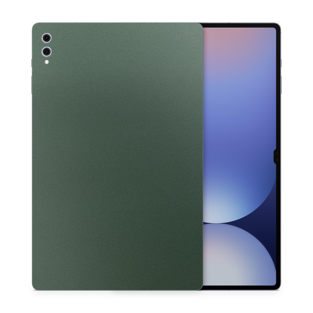 Samsung Galaxy Tab S10 Ultra Essentials Matte Green Metallic Skin Wrap Cover