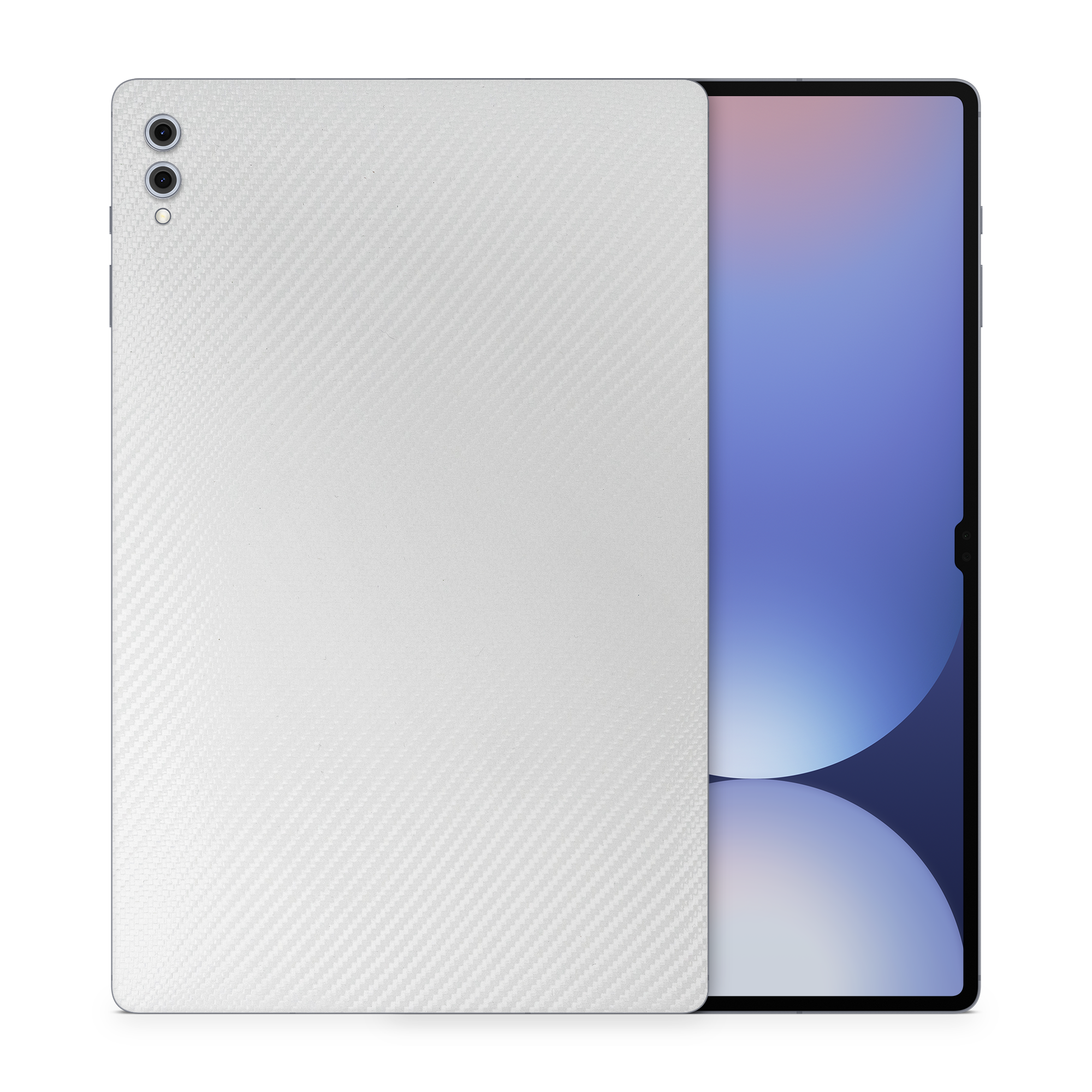 Samsung Galaxy Tab S10 Ultra Essentials White Carbon Fiber Skin Wrap Cover