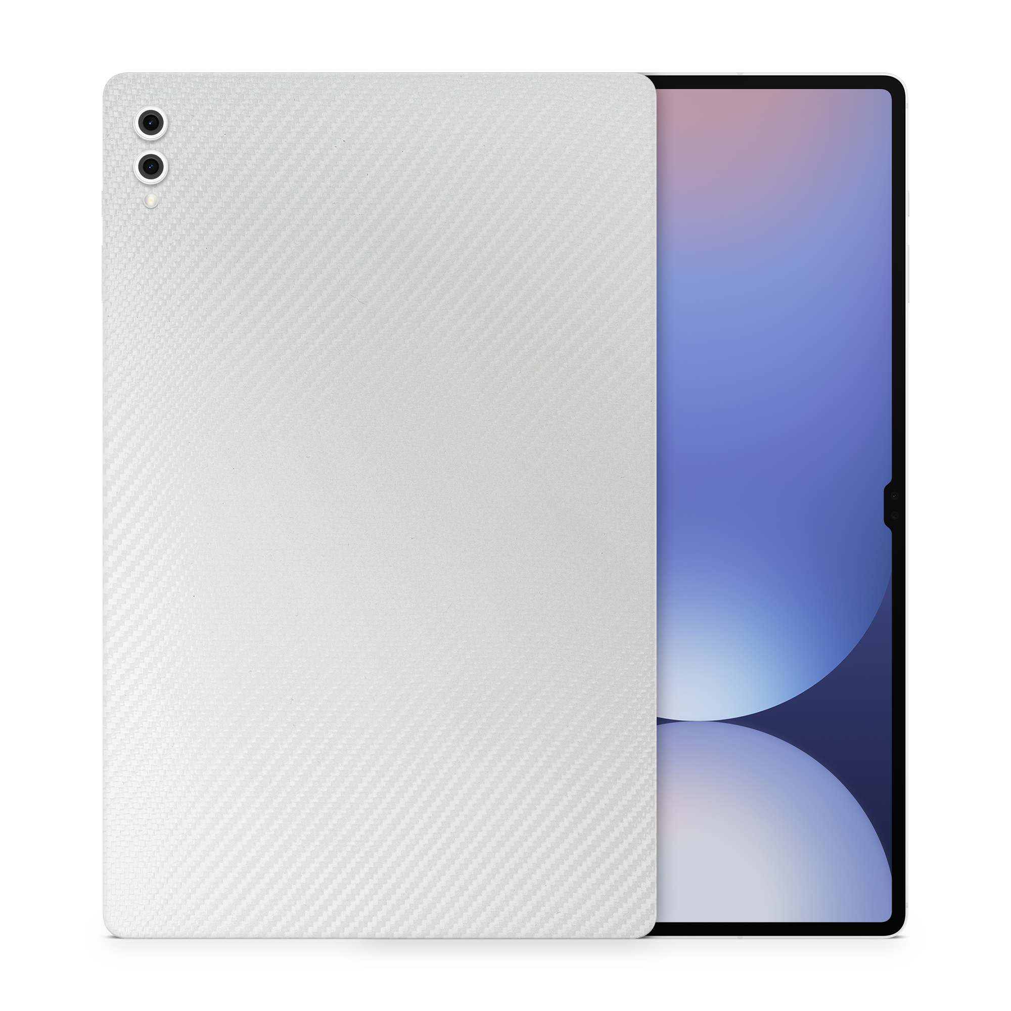 Samsung Galaxy Tab S10 Ultra Professional White Carbon Fiber Skin Wrap Cover