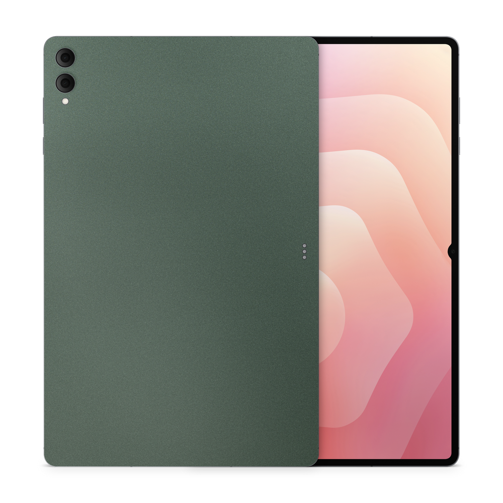 Samsung Galaxy Tab S11 Ultra Essentials Matte Green Metallic Skin Wrap Cover