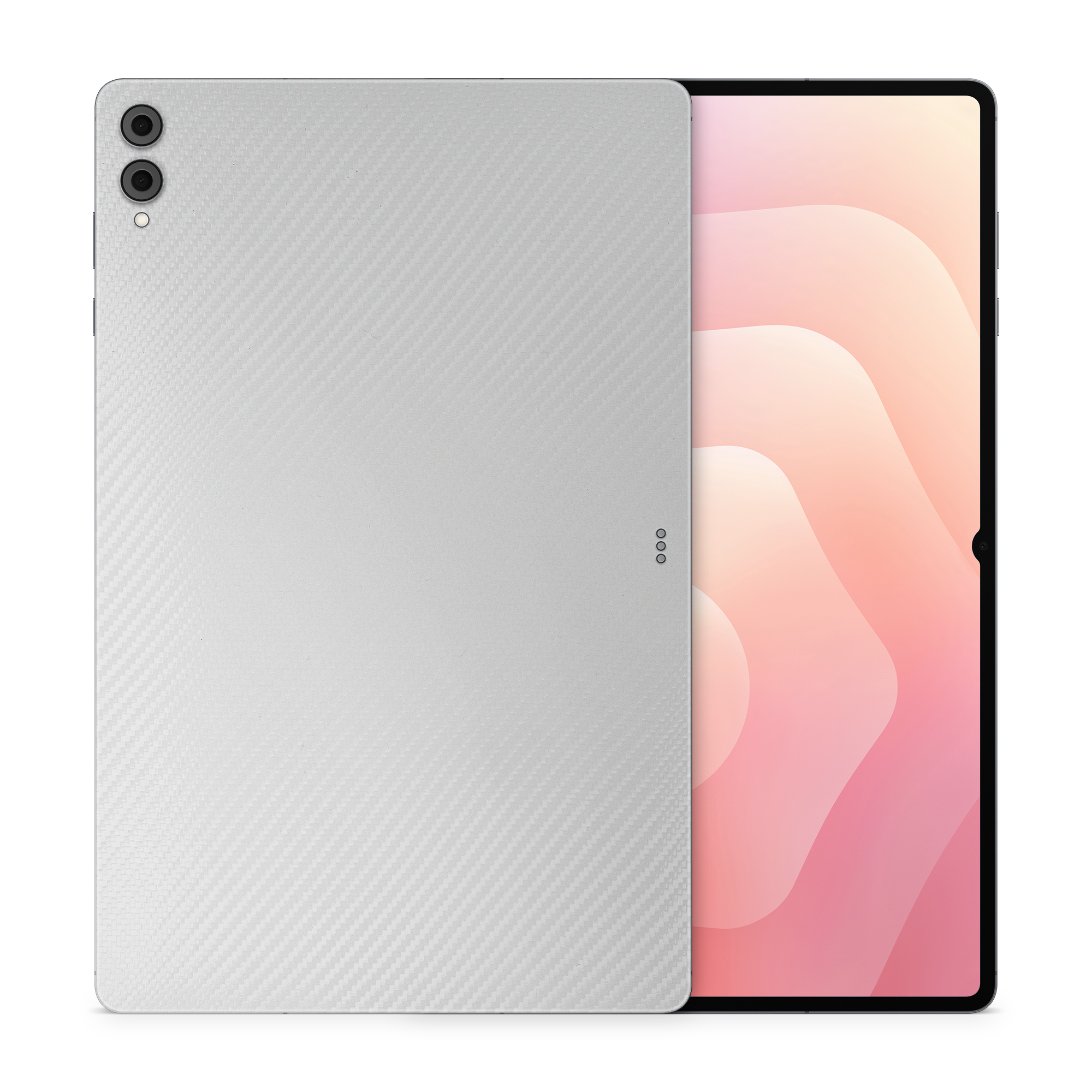 Samsung Galaxy Tab S11 Ultra Essentials White Carbon Fiber Skin Wrap Cover