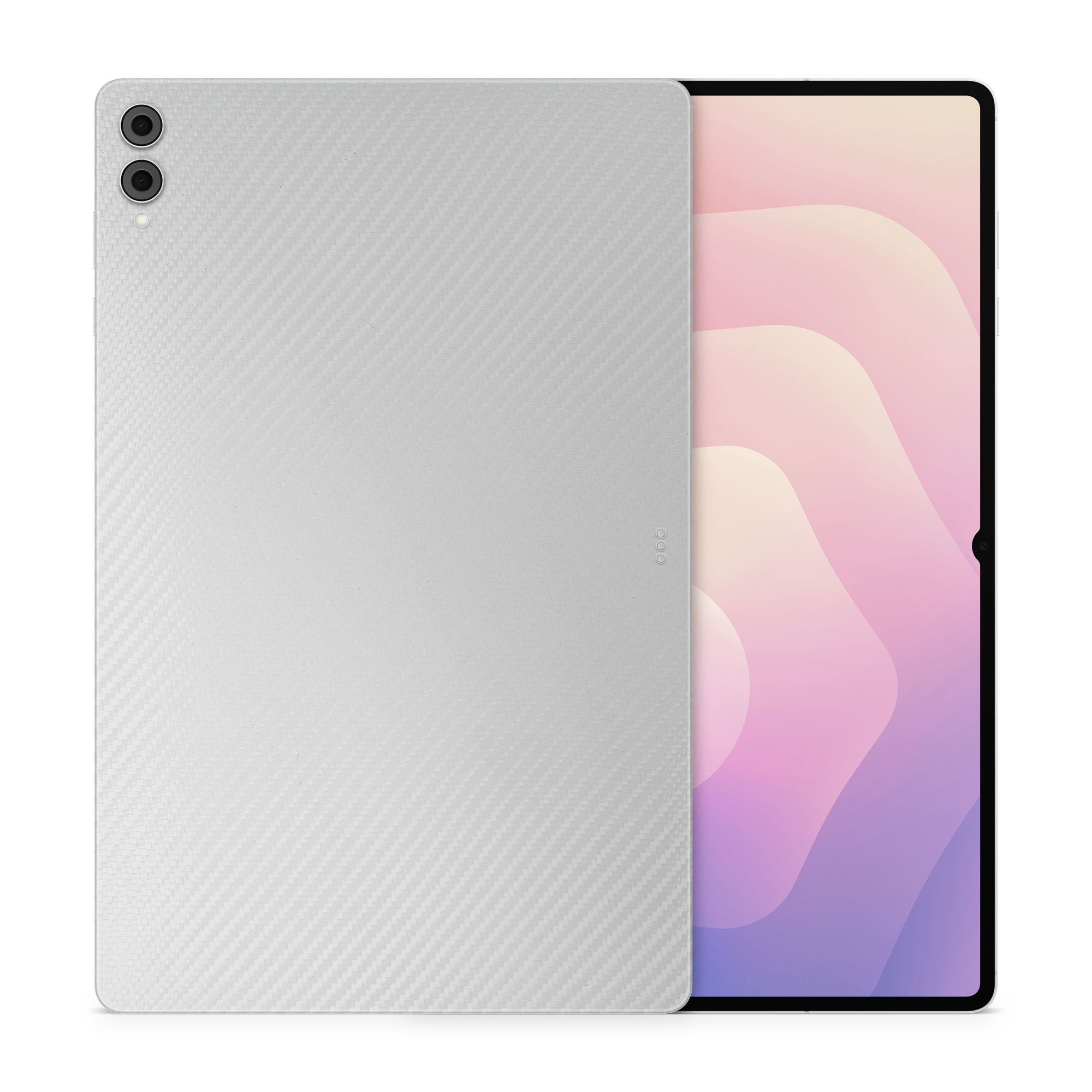 Samsung Galaxy Tab S11 Ultra Professional White Carbon Fiber Skin Wrap Cover