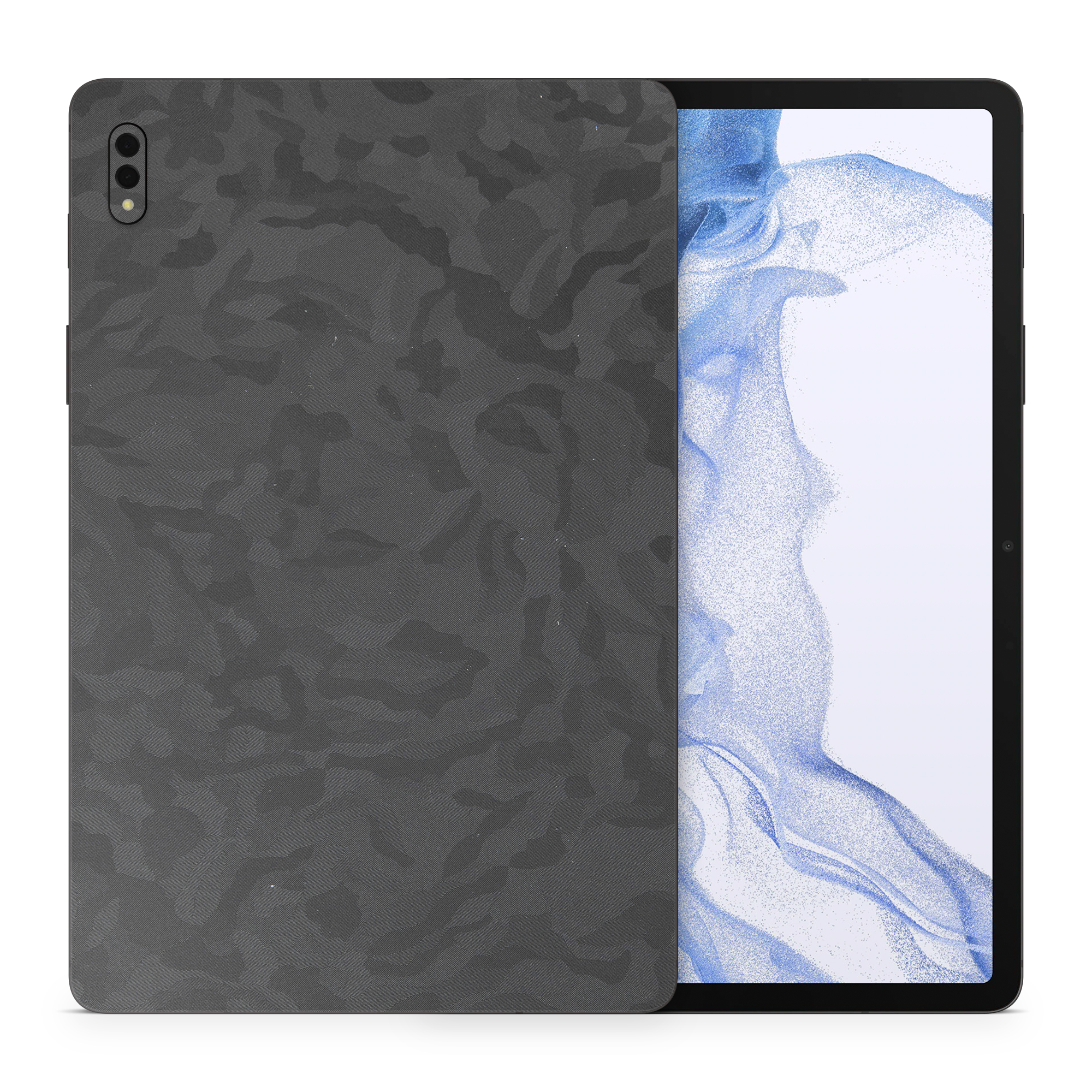 Samsung Galaxy Tab S8 Essentials Black Camo Skin Wrap Cover