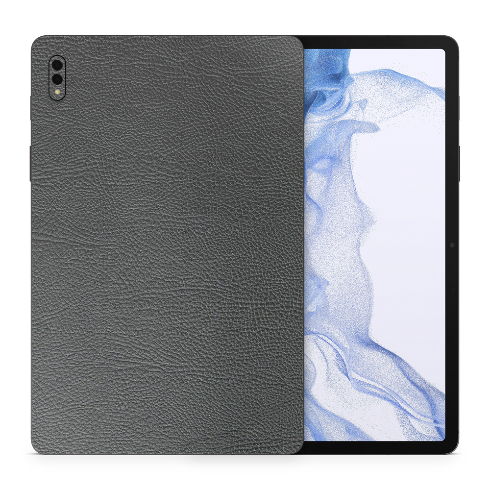 Samsung Galaxy Tab S8 Essentials Black Leather Skin Wrap Cover