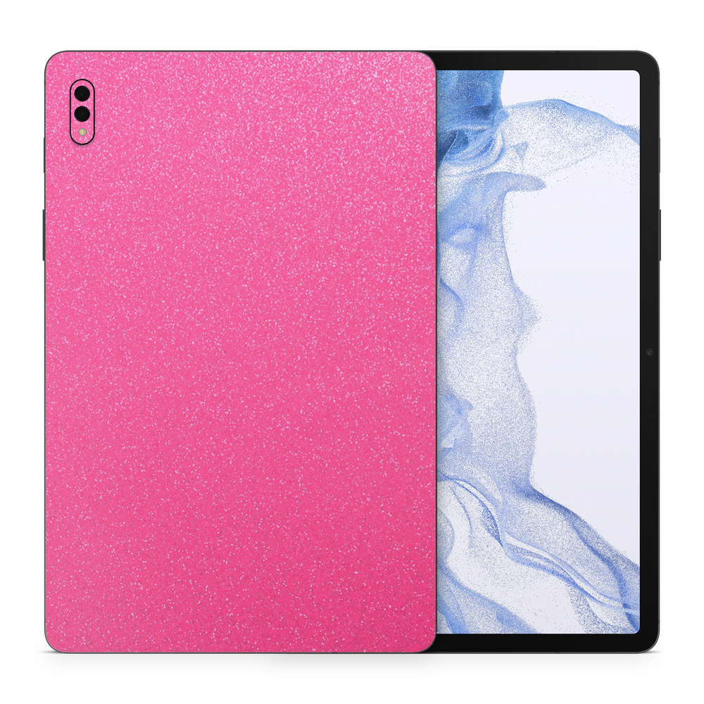 Samsung Galaxy Tab S8 Essentials Pink Glitterbomb Skin Wrap Cover
