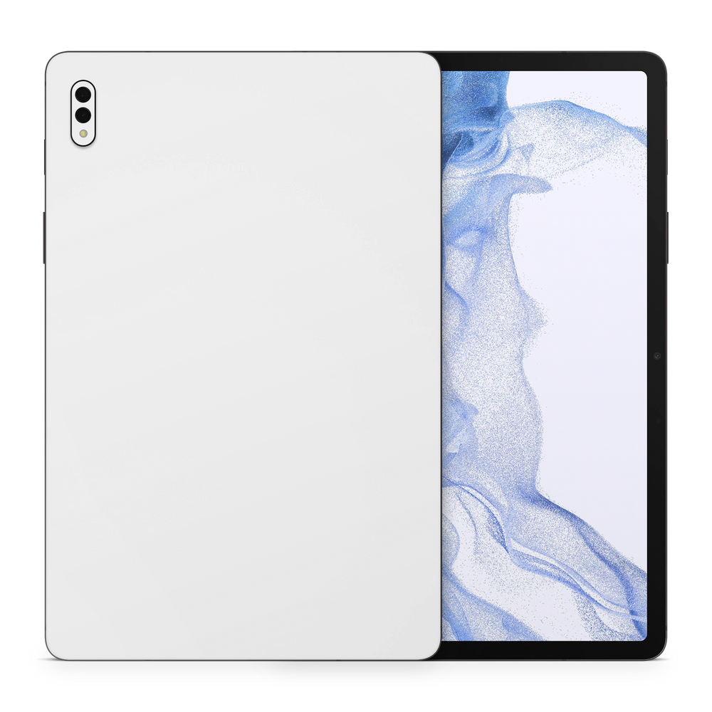 Samsung Galaxy Tab S8 Essentials Satin White Skin Wrap Cover