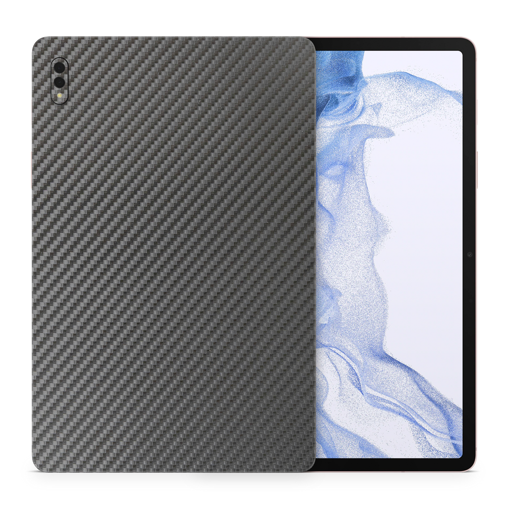 Samsung Galaxy Tab S8 Professional Black Carbon Fiber Skin Wrap Cover