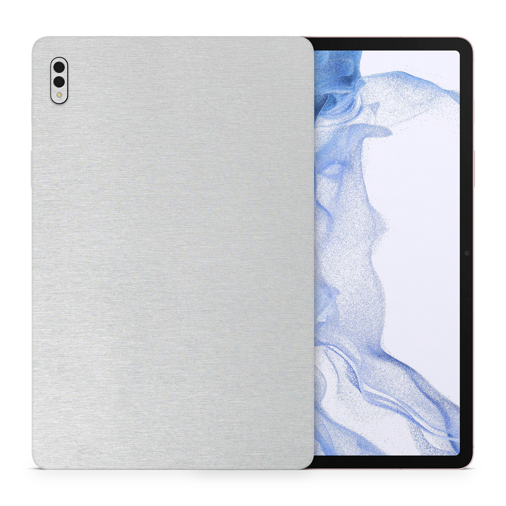 Samsung Galaxy Tab S8 Professional Brushed Aluminum Skin Wrap Cover