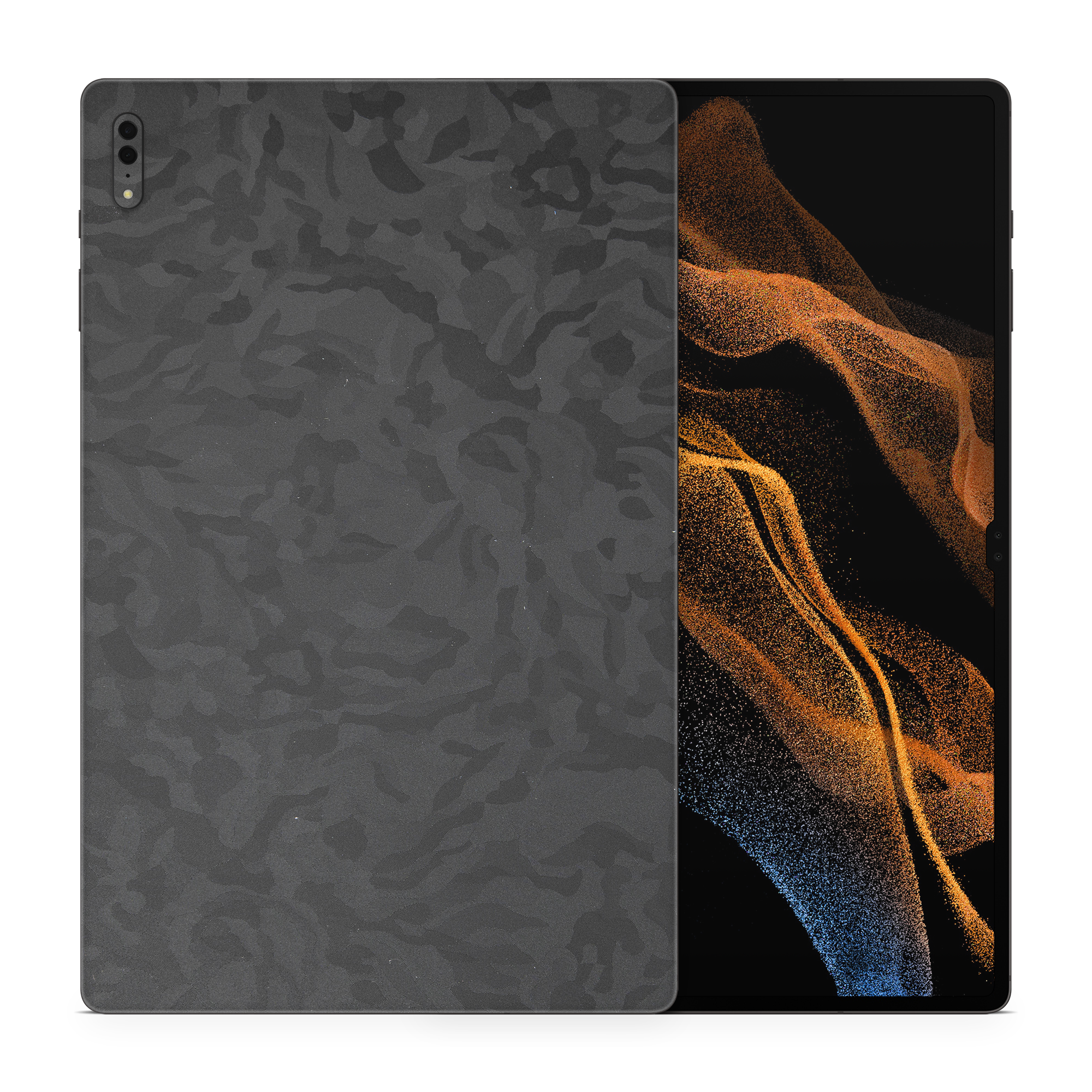 Samsung Galaxy Tab S8 Ultra Essentials Black Camo Skin Wrap Cover