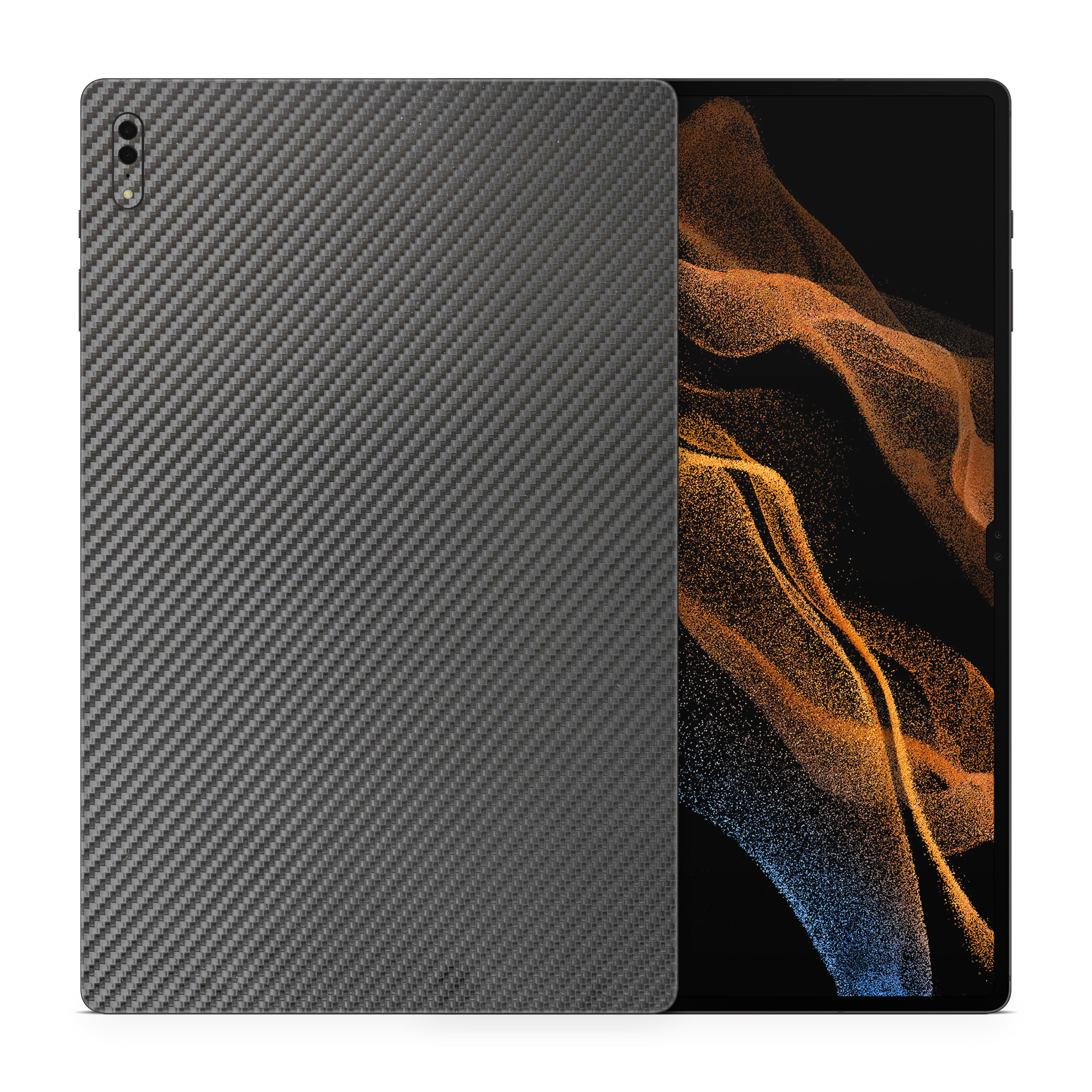 Samsung Galaxy Tab S8 Ultra Essentials Black Carbon Fiber Skin Wrap Cover