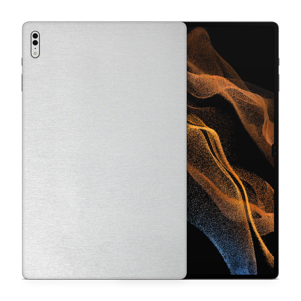 Samsung Galaxy Tab S8 Ultra Essentials Brushed Aluminum Skin Wrap Cover