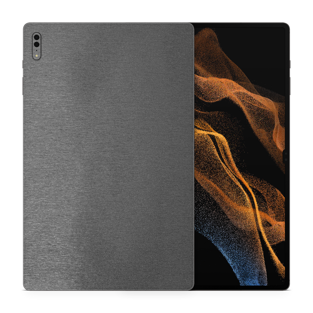 Samsung Galaxy Tab S8 Ultra Essentials Brushed Black Skin Wrap Cover