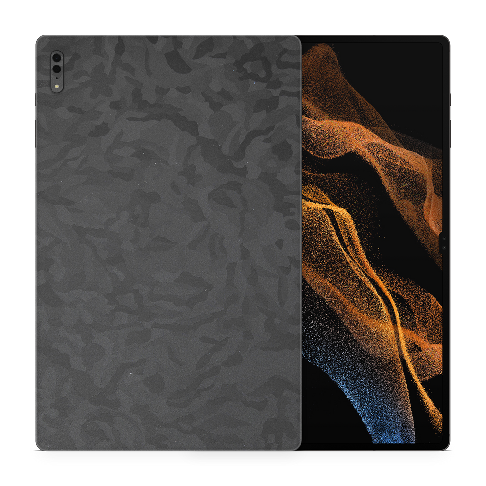 Samsung Galaxy Tab S8 Ultra Professional Black Camo Skin Wrap Cover