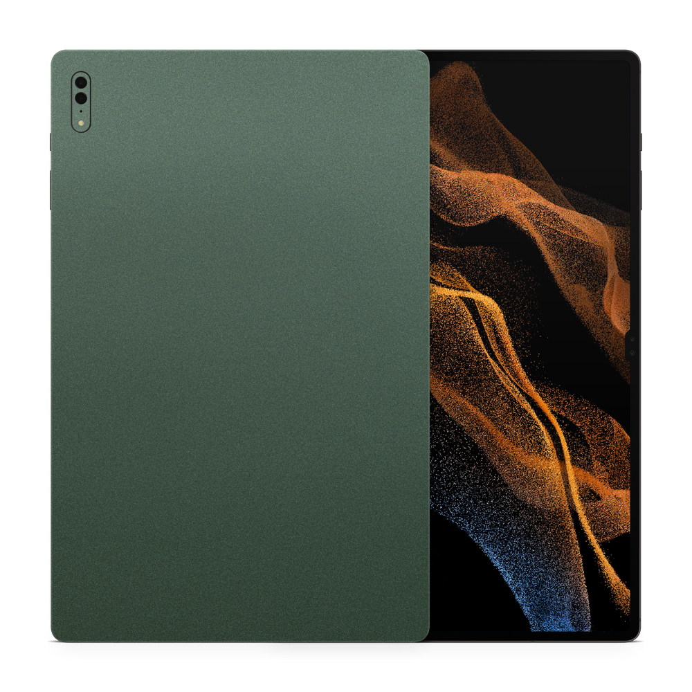 Samsung Galaxy Tab S8 Ultra Professional Matte Green Metallic Skin Wrap Cover