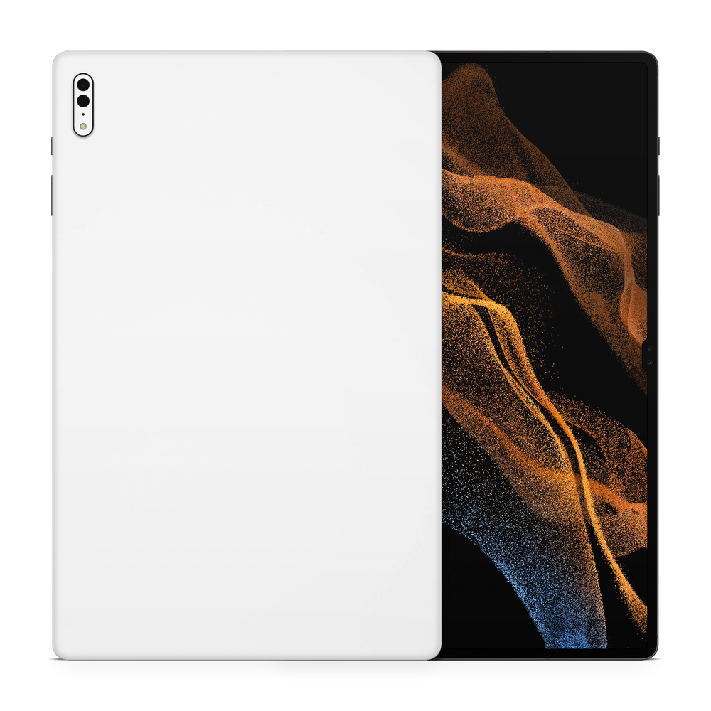 Samsung Galaxy Tab S8 Ultra Professional Satin White Skin Wrap Cover