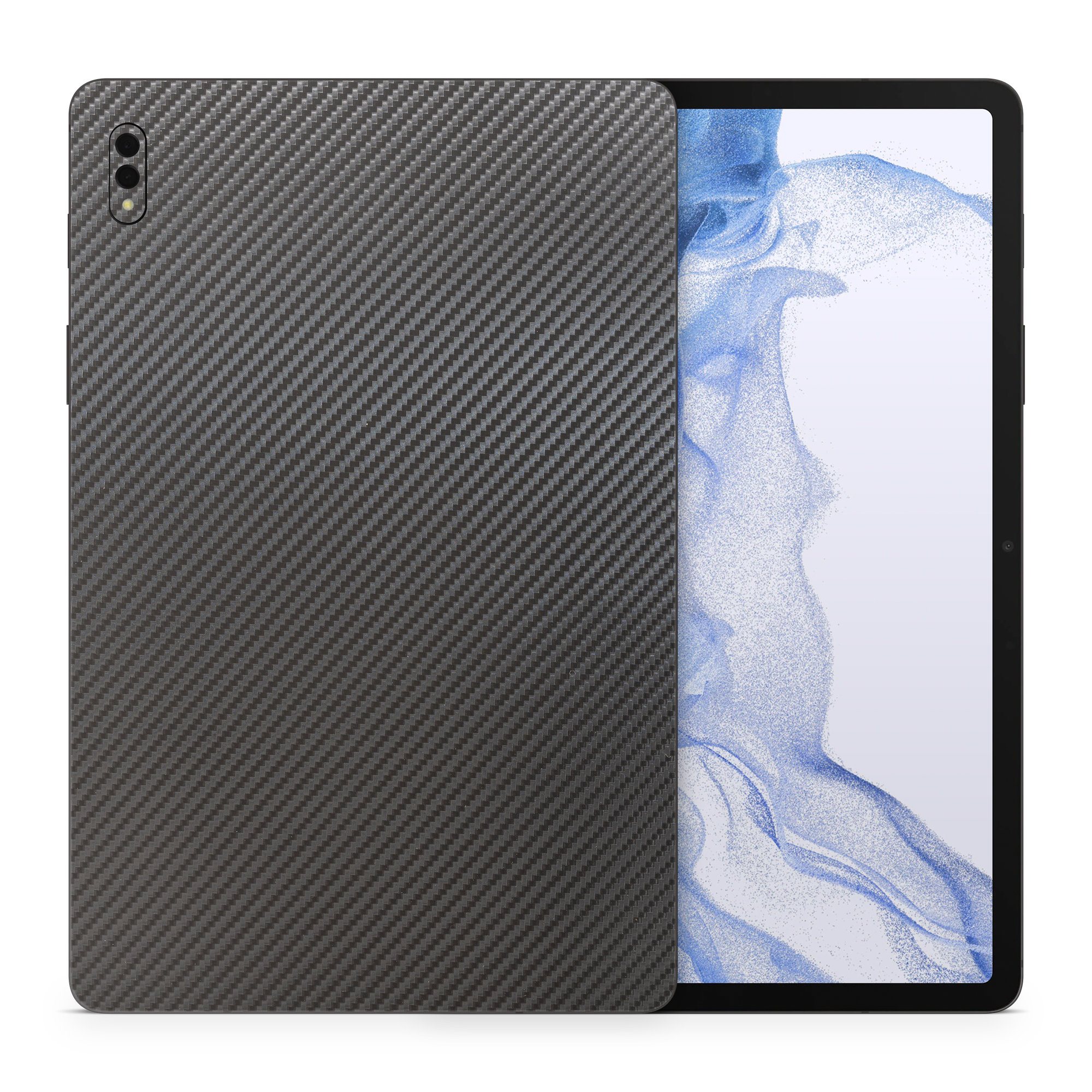 Samsung Galaxy Tab S8+ Essentials Black Carbon Fiber Skin Wrap Cover