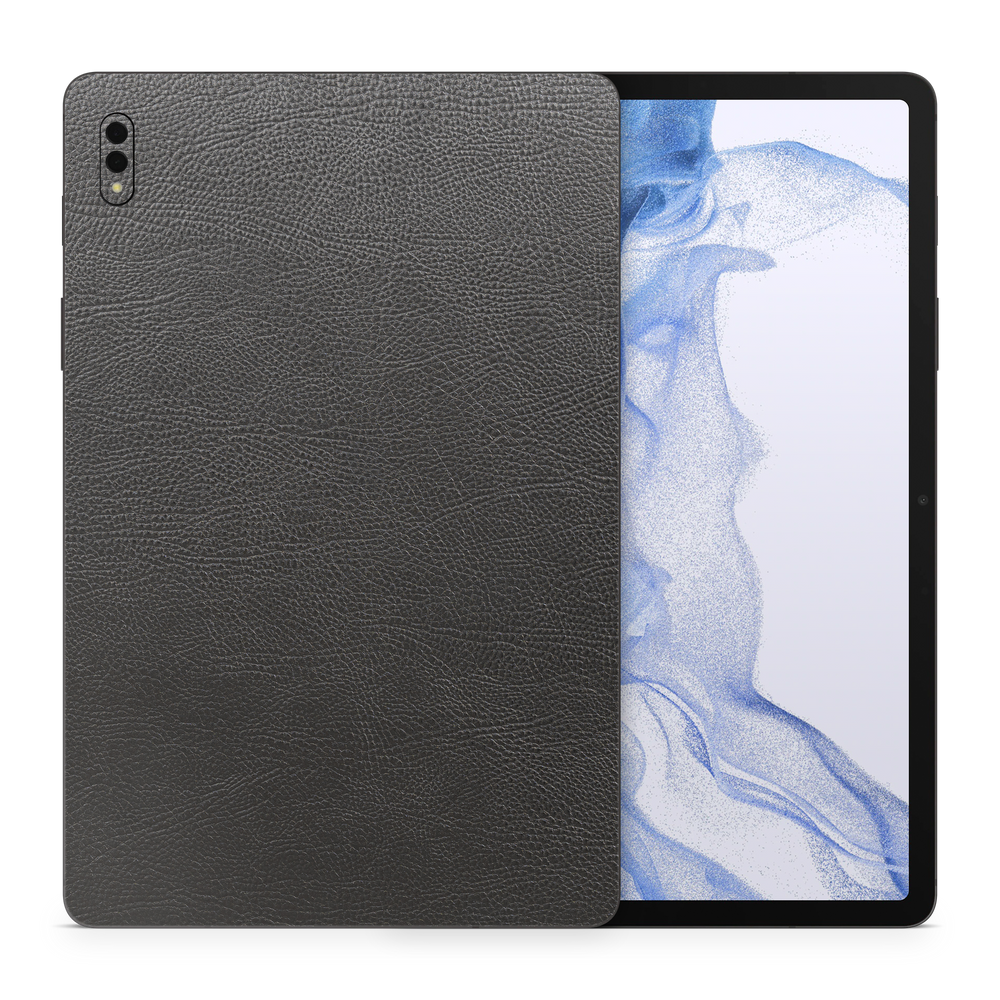 Samsung Galaxy Tab S8+ Essentials Black Leather Skin Wrap Cover