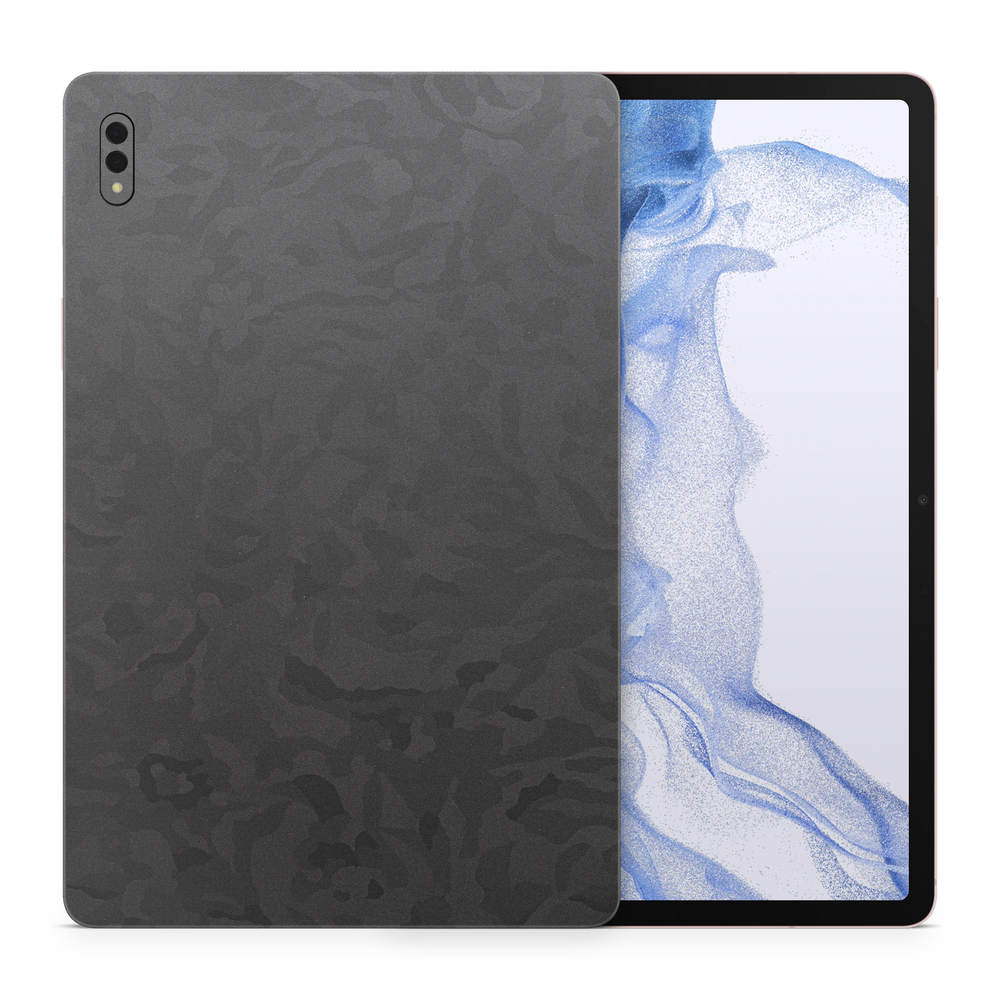 Samsung Galaxy Tab S8+ Professional Black Camo Skin Wrap Cover
