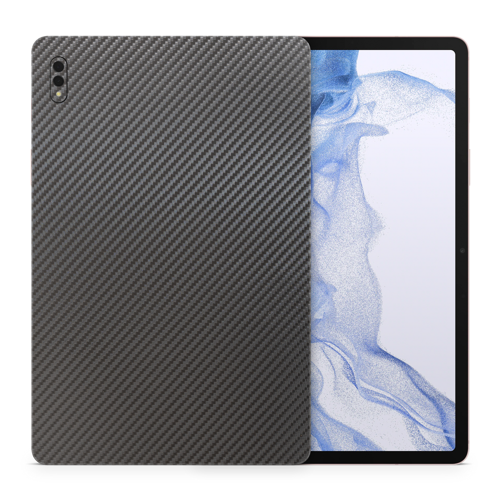 Samsung Galaxy Tab S8+ Professional Black Carbon Fiber Skin Wrap Cover