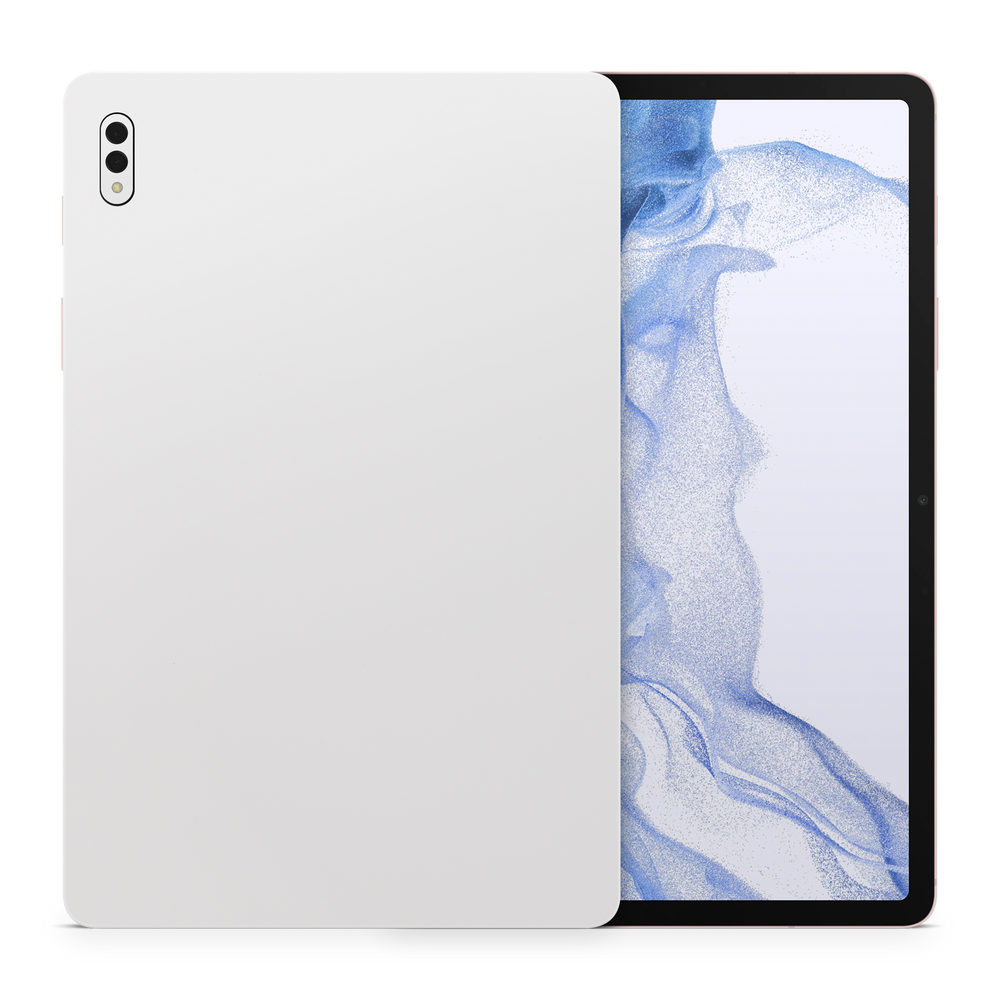 Samsung Galaxy Tab S8+ Professional Satin White Skin Wrap Cover