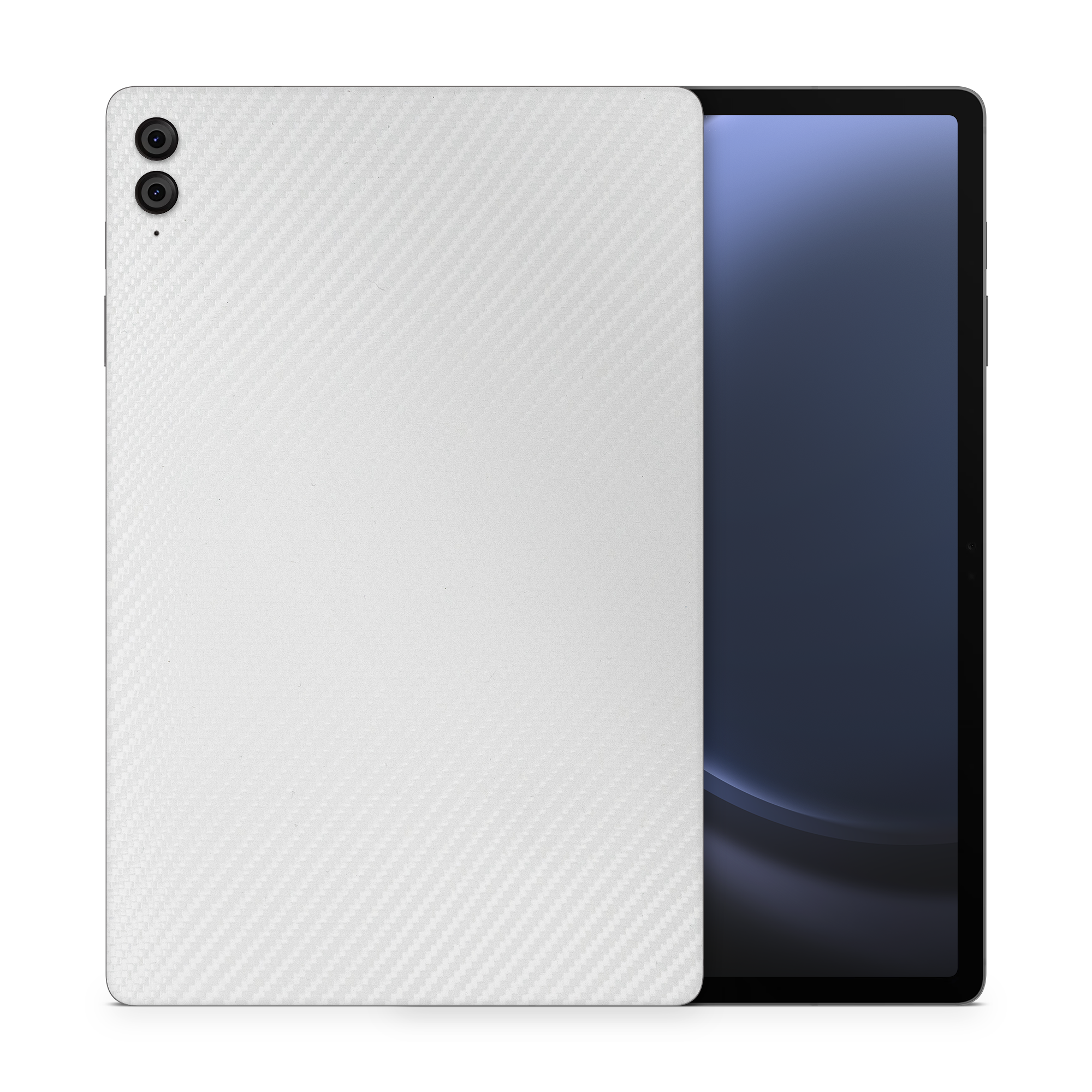 Samsung Galaxy Tab S9 Fe Essentials White Carbon Fiber Skin Wrap Cover