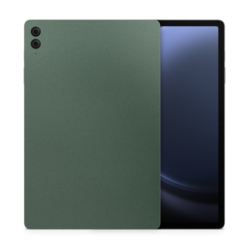Samsung Galaxy Tab S9+ FE Essentials Matte Green Metallic Skin Wrap Cover
