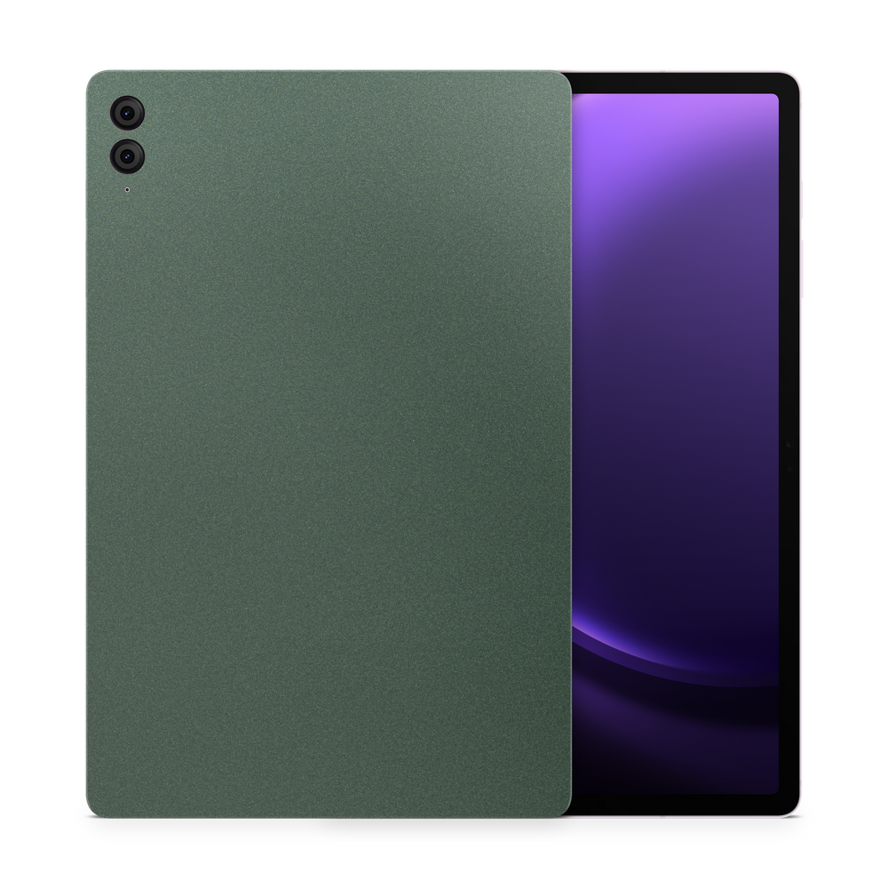 Samsung Galaxy Tab S9+ FE Professional Matte Green Metallic Skin Wrap Cover