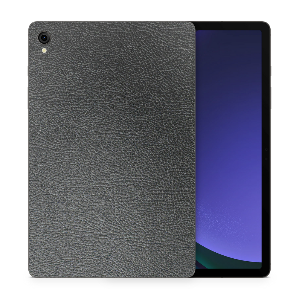 Samsung Galaxy Tab S9 Plus Essentials Black Leather Skin Wrap Cover