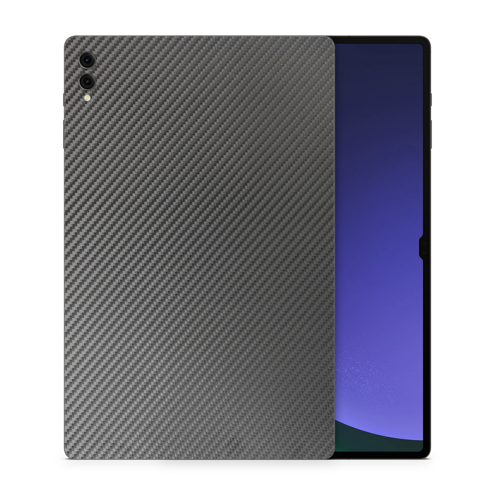 Samsung Galaxy Tab S9 Ultra Essentials Black Carbon Fiber Skin Wrap Cover
