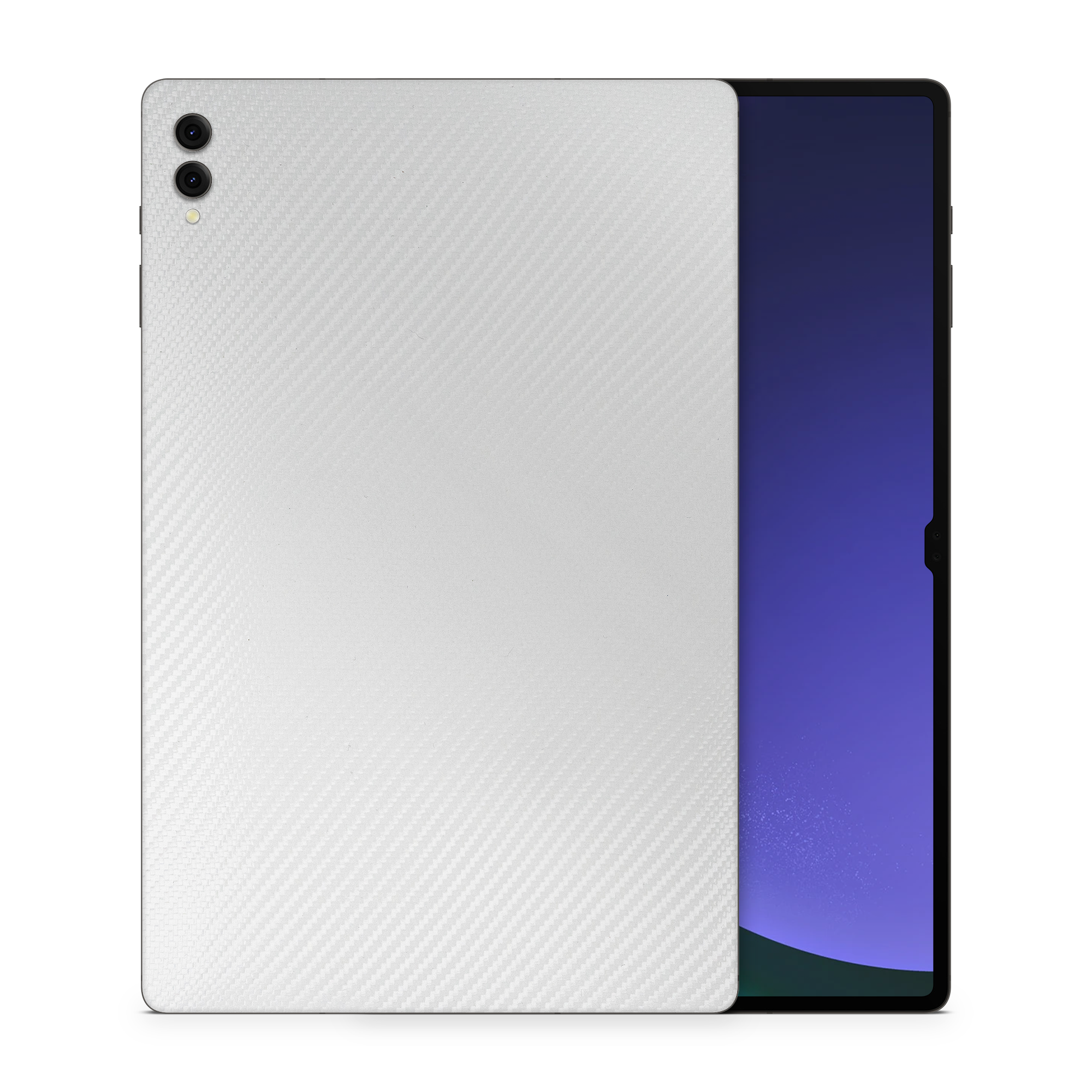 Samsung Galaxy Tab S9 Ultra Essentials White Carbon Fiber Skin Wrap Cover