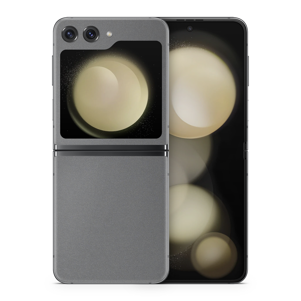 Samsung Galaxy Zflip5 Essentials Charcoal Grey Skin Wrap Cover