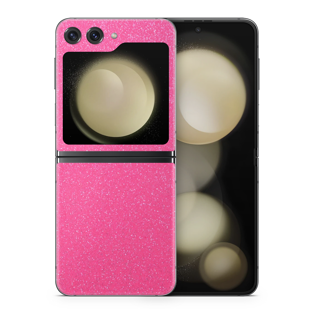 Samsung Galaxy Zflip5 Essentials Pink Glitterbomb Skin Wrap Cover