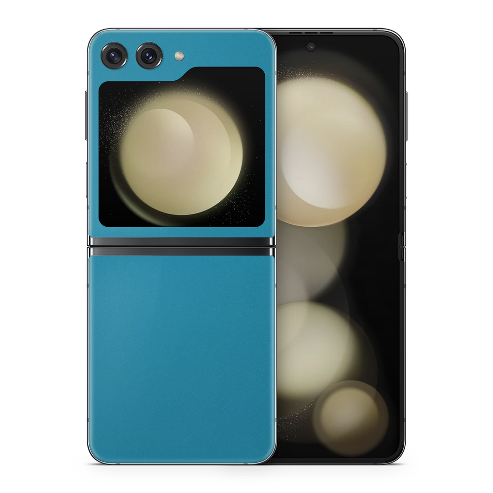 Samsung Galaxy Zflip5 Essentials Satin Ocean Shimmer Skin Wrap Cover