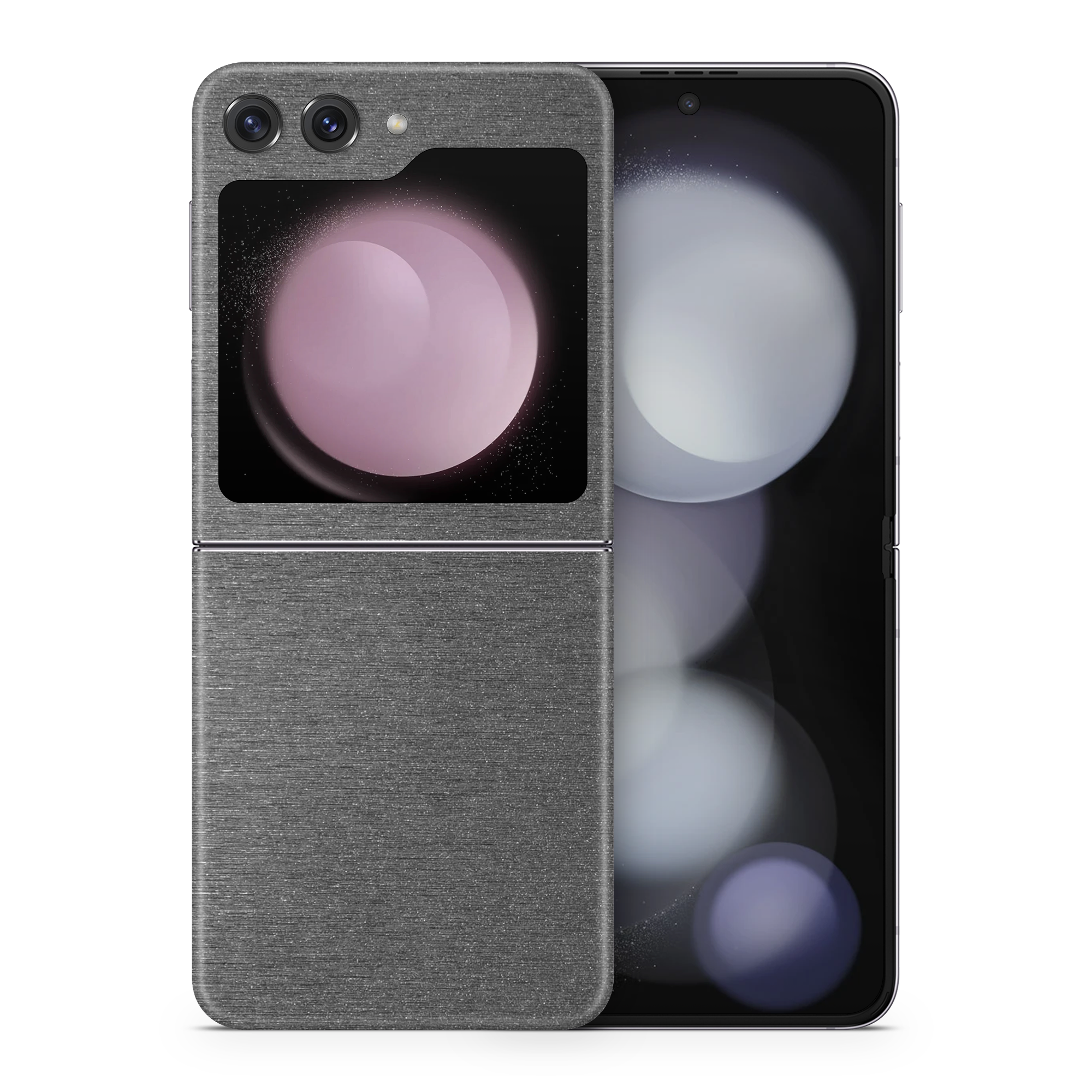Samsung Galaxy Zflip5 Professional Brushed Black Skin Wrap Cover
