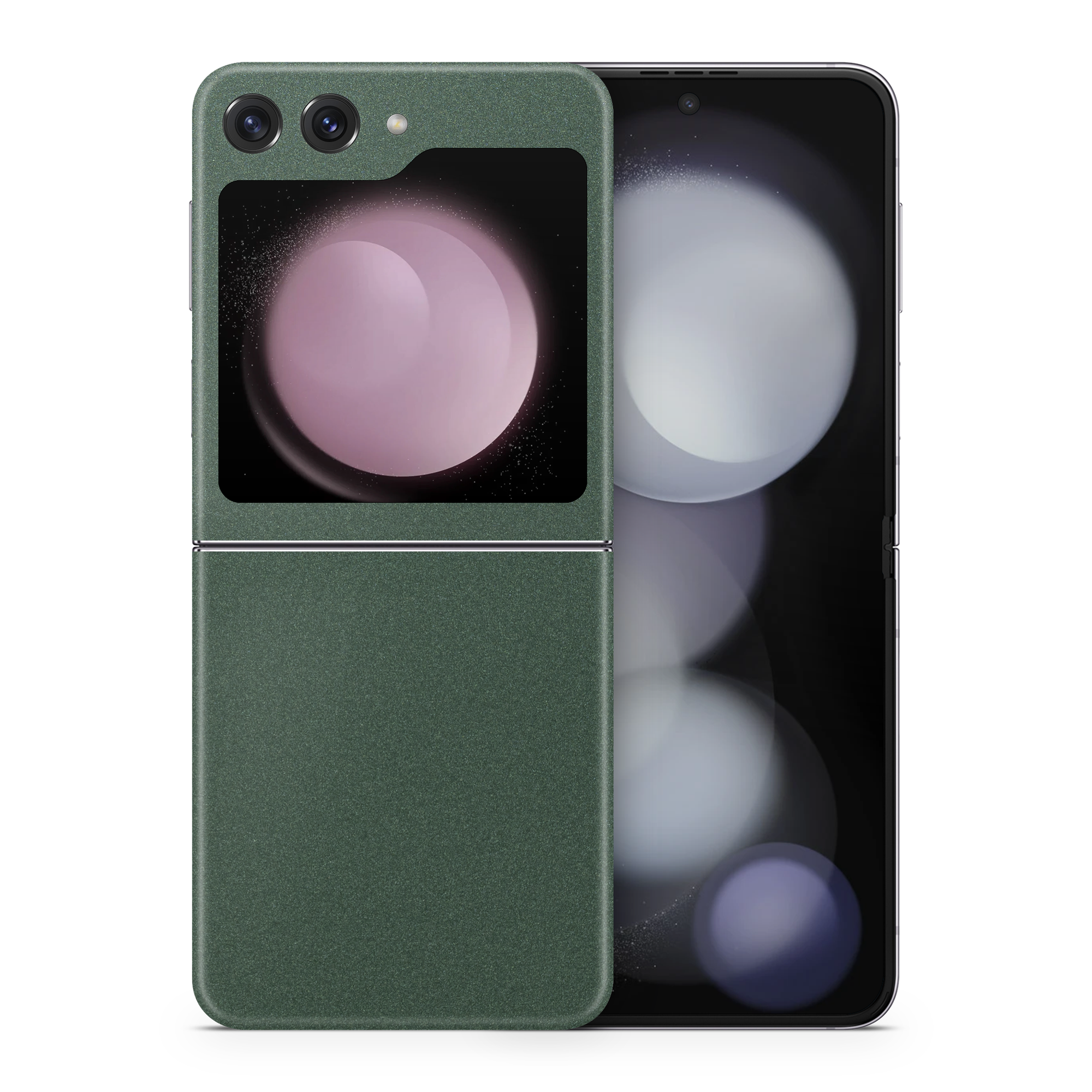 Samsung Galaxy Z Flip 5 Professional Matte Green Metallic Skin Wrap Cover