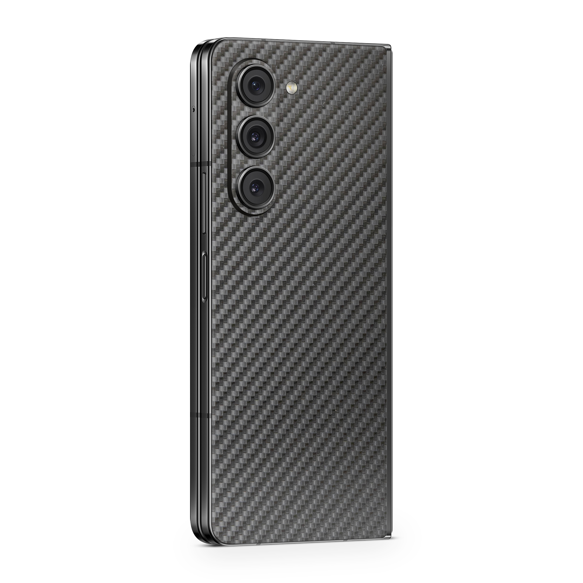 Samsung Galaxy Zfold5 Essentials Black Carbon Fiber Skin Wrap Cover