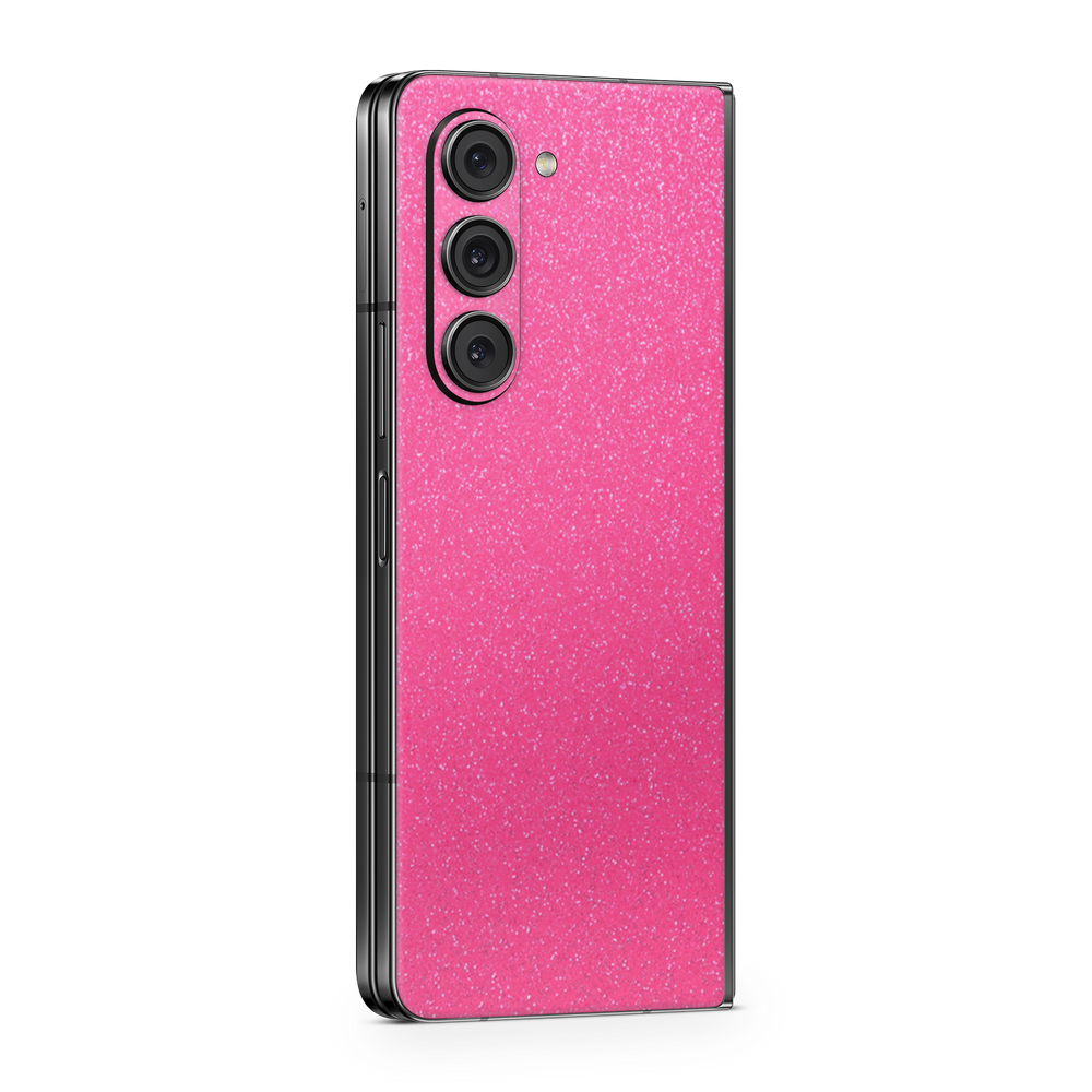 Samsung Galaxy Zfold5 Essentials Pink Glitterbomb Skin Wrap Cover