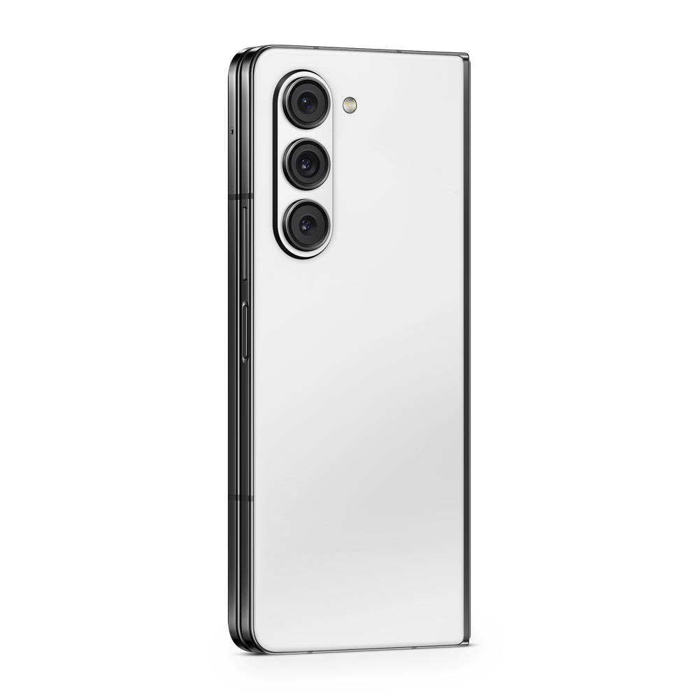 Samsung Galaxy Zfold5 Essentials Satin White Skin Wrap Cover