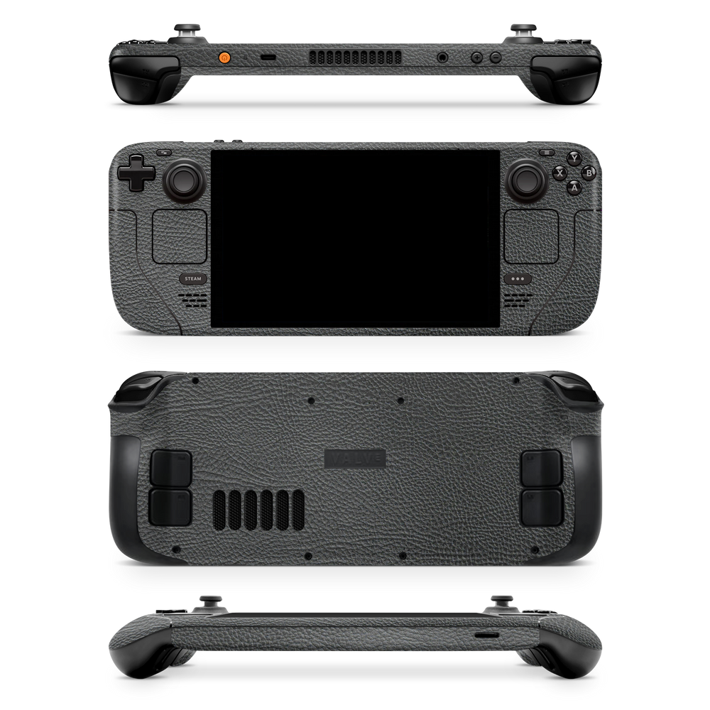 Valve Steamdeck Essentials Black Leather Skin Wrap Cover