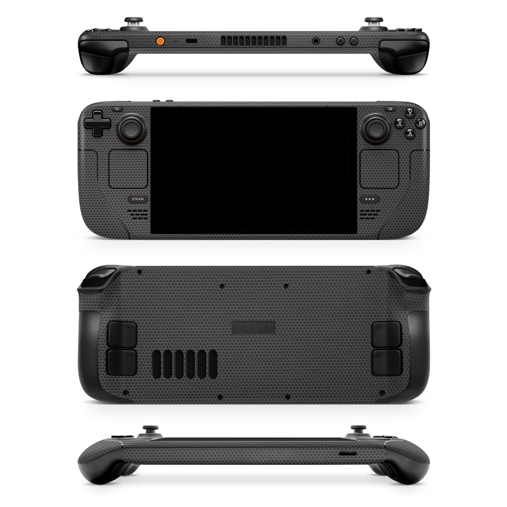 Valve Steamdeck Essentials Black Matrix Skin Wrap Cover